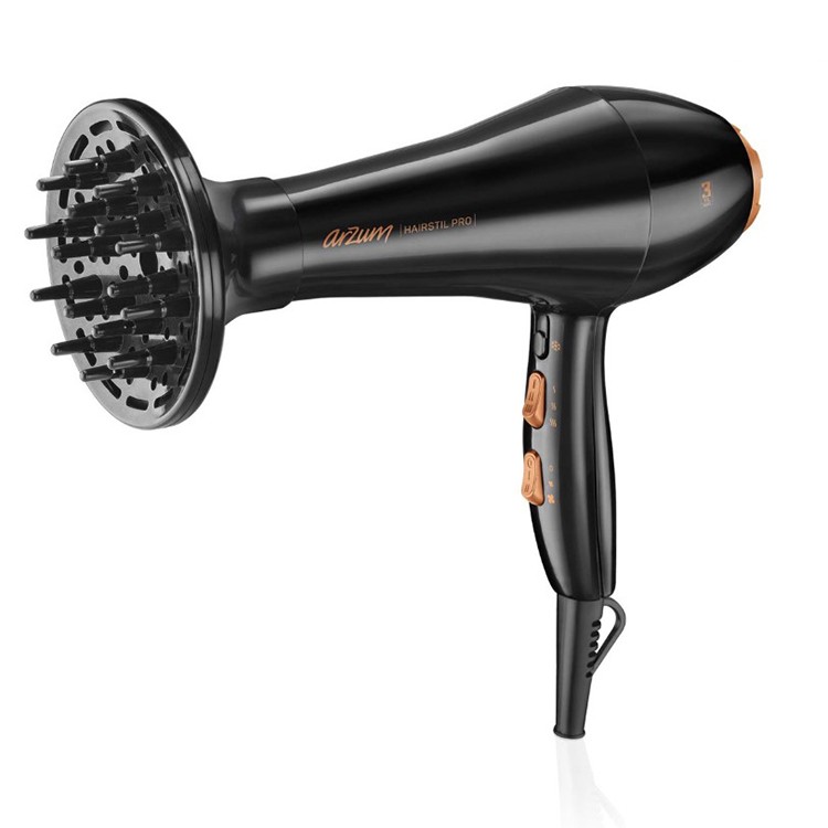 ARZUM HAIRSTIL PRO PROFESYONEL SAÇ KURUTMA MAKİNESİ-SİYAH resmi