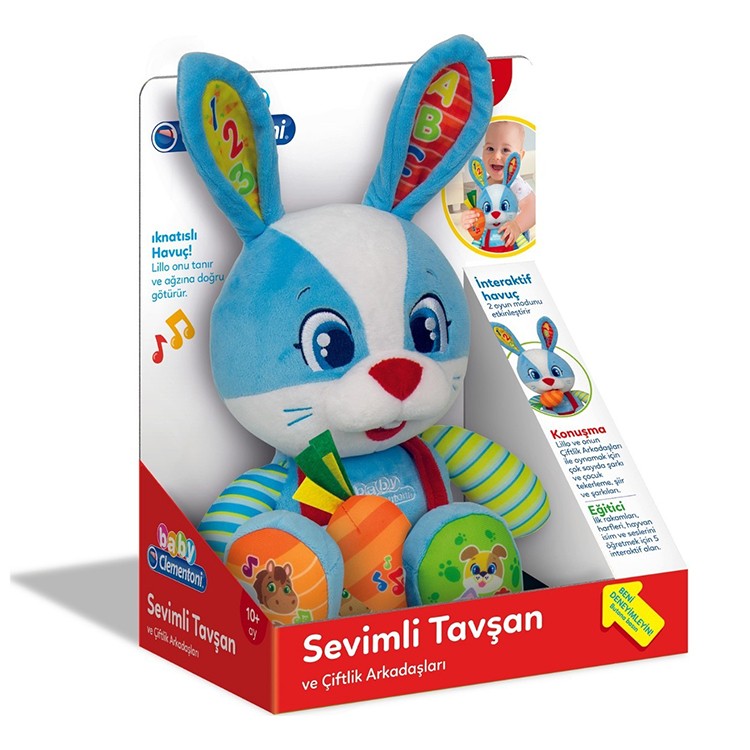 CLEMENTONI BABY SEVİMLİ TAVŞAN 64544 resmi