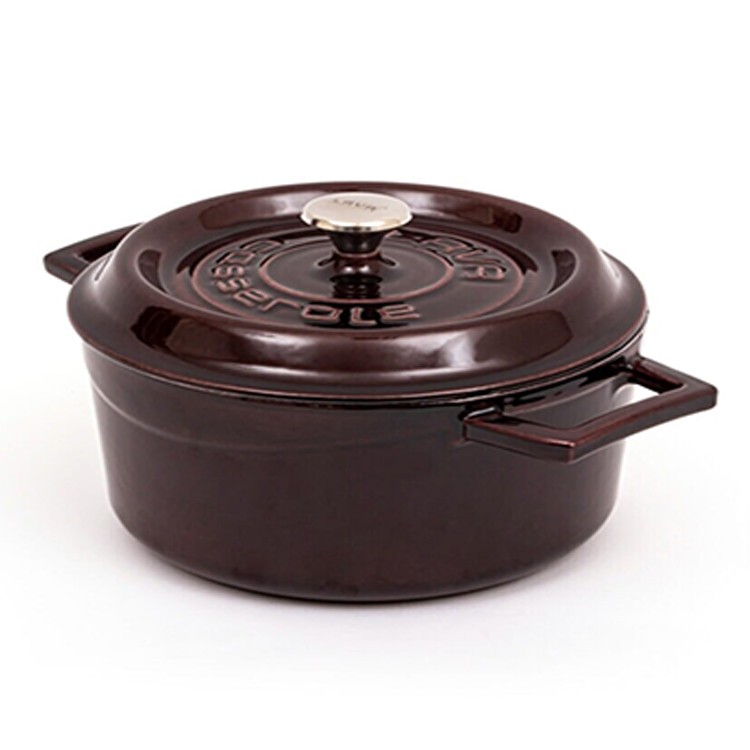 LAVA 20CM MOR YUVARLAK TENCERE resmi