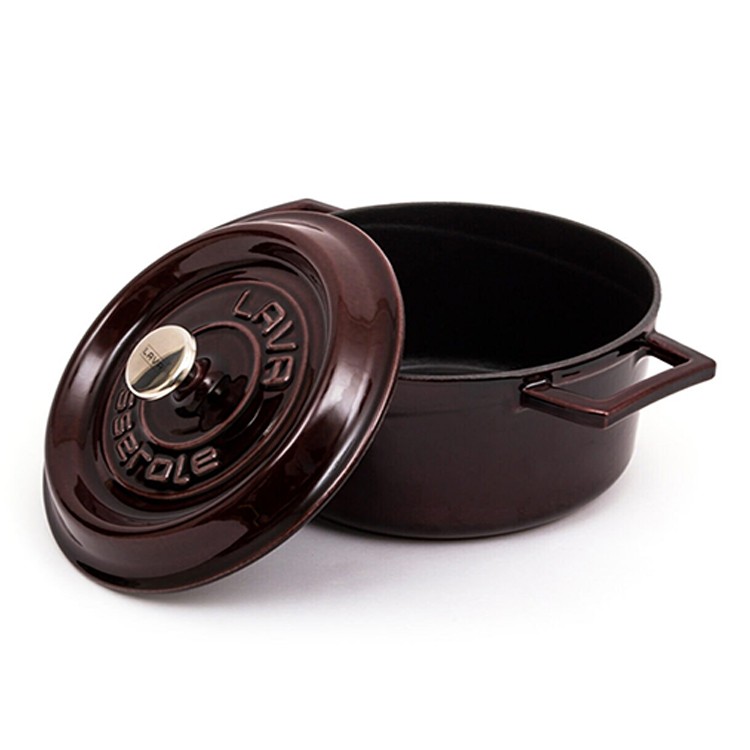 LAVA 20CM MOR YUVARLAK TENCERE resmi