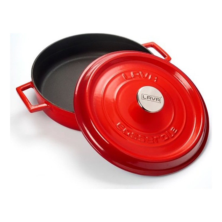 LAVA 24CM KIRMIZI YUVARLAK ÇOK AMAÇLI TENCERE resmi