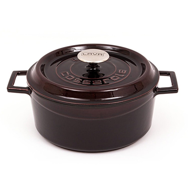 LAVA 24CM MOR YUVARLAK TENCERE resmi