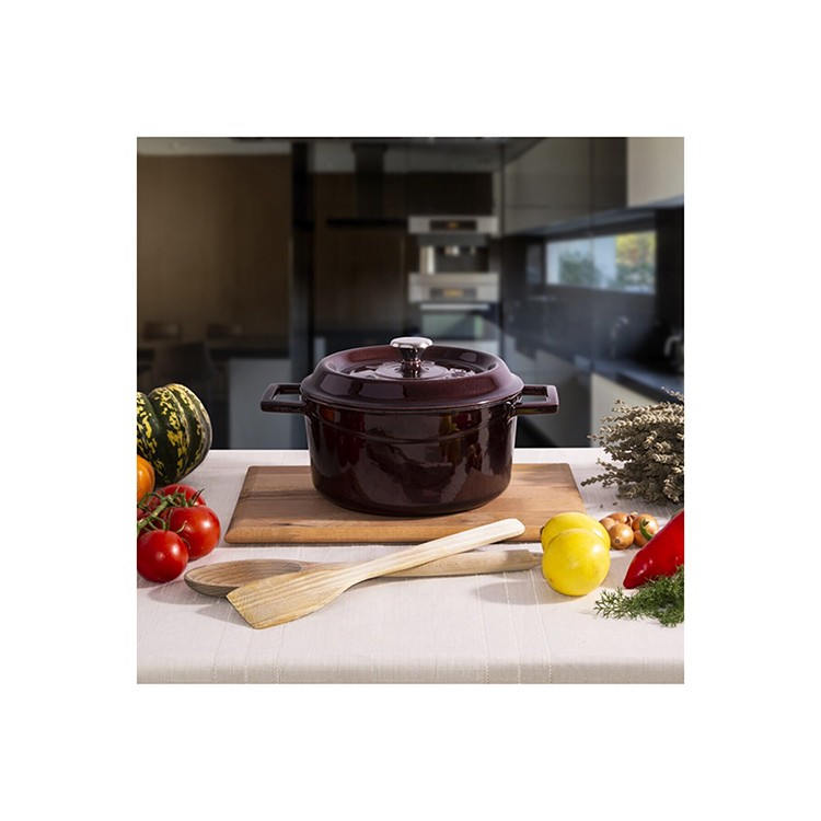 LAVA 24CM MOR YUVARLAK TENCERE resmi