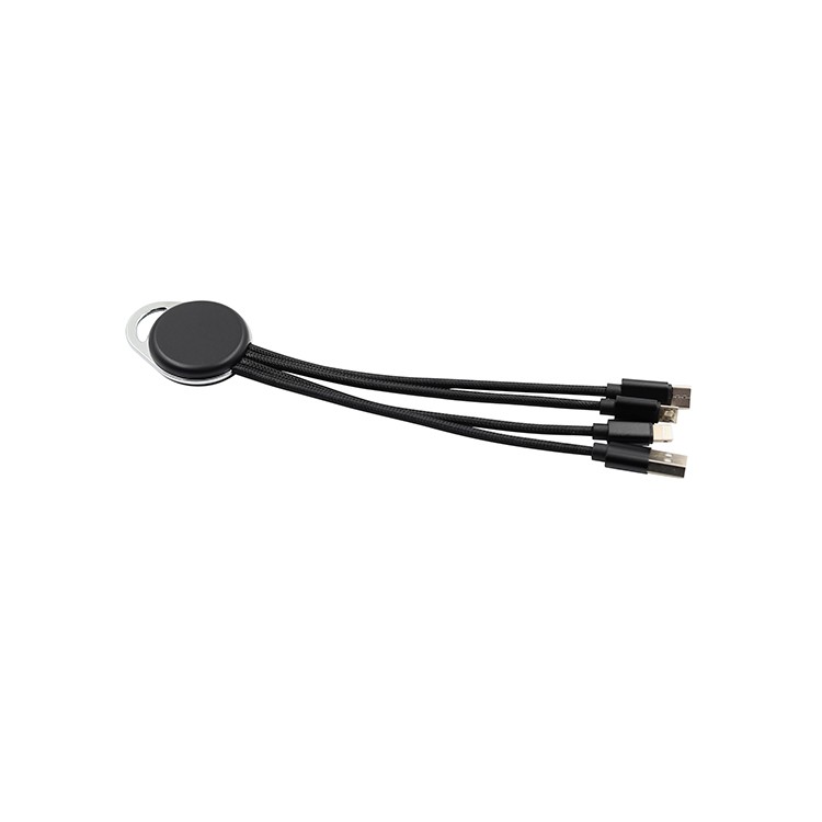 MIABOO 4IN1 IŞIKLI LOGO ÖZELLİKLİ ORTA BOYY ŞARJ KABLOSU - (MV-L501-S) resmi