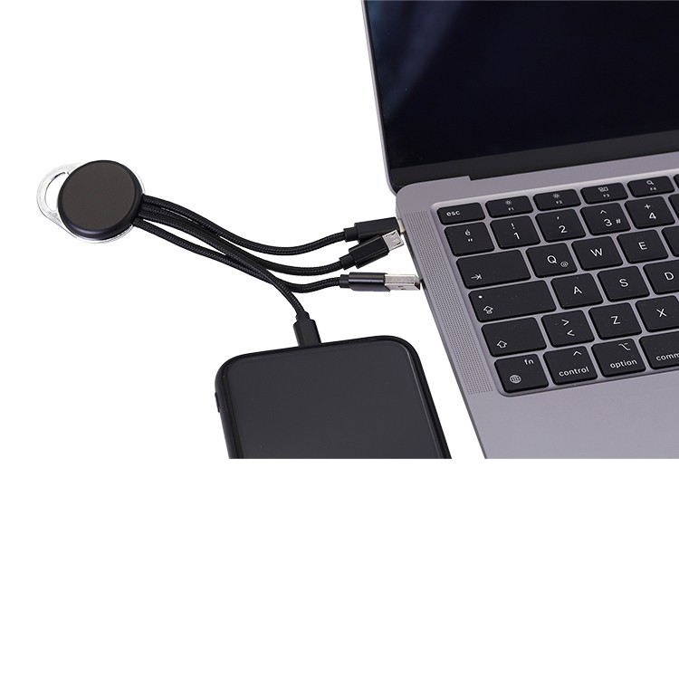 MIABOO 4IN1 IŞIKLI LOGO ÖZELLİKLİ ŞARJ KABLOSU - (C19) resmi