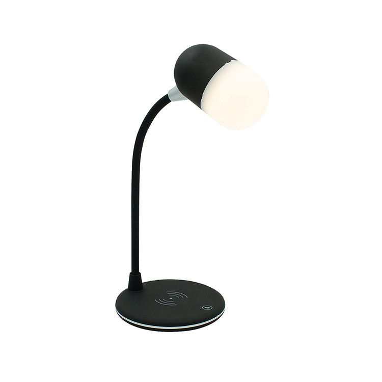 MIABOO KABLOSUZ ŞARJ VE BLUETOOTH HOPARLÖRLÜ MASA LAMBASI - (D3-S) resmi