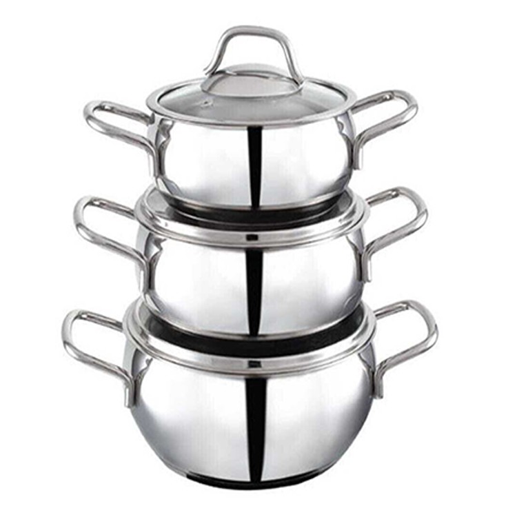 NOBLE LIFE AZUR 3LÜ TENCERE SETİ N16301 resmi