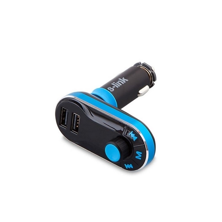 S-LINK SL-FM66 SD/USB DESTEKLİ+2.1A FM TRANSMITTER resmi