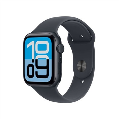 APPLE WATCH SE 3 GPS + CELLULAR 44MM GECE YARISI ALÜMİNYUM KASA VE GECE YARISI SPOR KORDON - M/L MEPJ4TU/A resmi