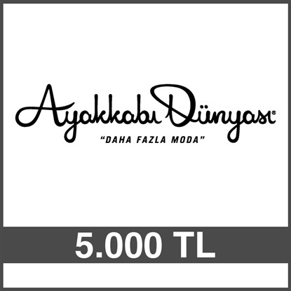 AYAKKABI DÜNYASI HEDİYE ÇEKİ (5000 TL)-DİJİTAL resmi