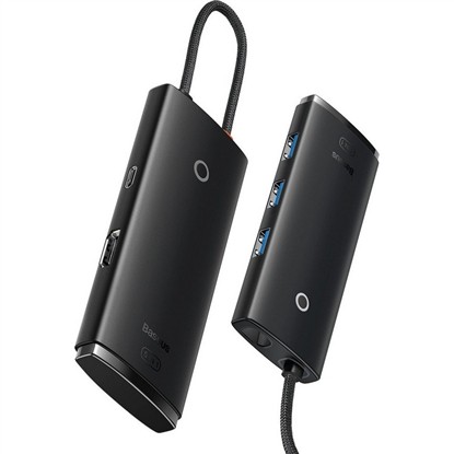 BASEUS LITE 5IN1 TYPE-C HUB - SİYAH WKQX040001 resmi