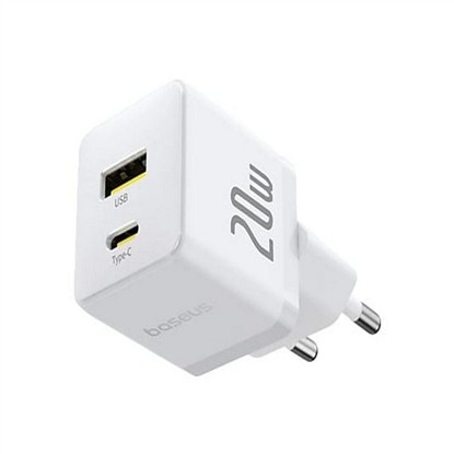 BASEUS PALM FAST USB-C 20W ŞARJ CİHAZI BEYAZ resmi