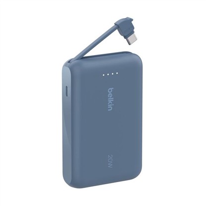 BELKIN BOOSTCHARGE 10.000MAH POWERBANK 20W  ENTEGRE USB-C KABLOLU - MAVİ BPB021HQBL resmi