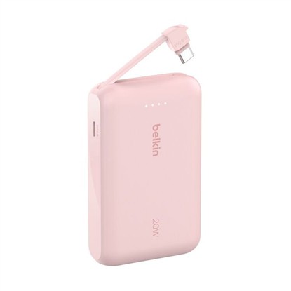 BELKIN BOOSTCHARGE 10.000MAH POWERBANK 20W  ENTEGRE USB-C KABLOLU - PEMBE BPB021HQPK resmi