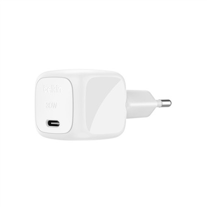 BELKIN WCA008 ŞARJ CİHAZI USB-C 30W PD & PPS TEKNOLOJİLİ - BEYAZ resmi
