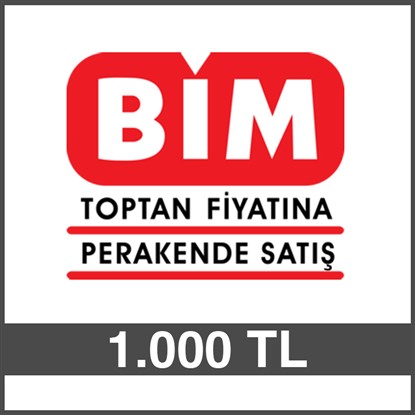 BİM HEDİYE ÇEKİ (1000 TL)-DİJİTAL resmi