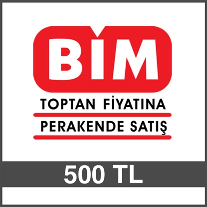 BİM HEDİYE ÇEKİ (500 TL)-DİJİTAL resmi