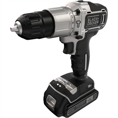 BLACK DECKER BDCHD18SC1K-QW 18VHD 1X1 5AH 400MA 30ACCS SLVR  resmi