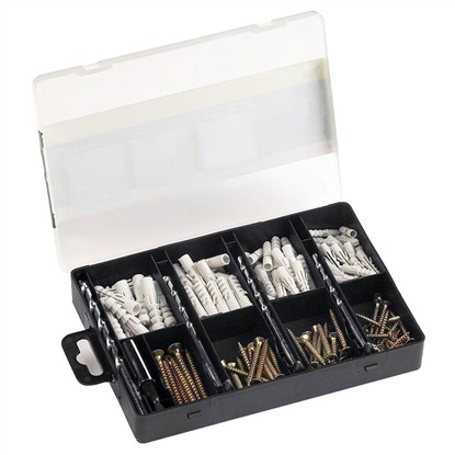 BOSCH 173 PARÇA DÜBEL, VİDA, MATKAP UÇLU SABİTLEME AKSESUAR SETİ 2607019511 resmi