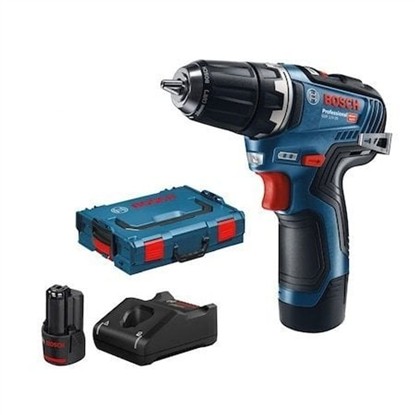 BOSCH GSR 12V-35 AKÜLÜ DELME / VİDALAMA L-BOXX, 2 AKÜ 0 601 9H8 002 resmi