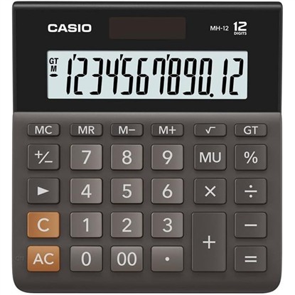 CASIO DH-12-BK-W-DP MASAÜSTÜ HESAP MAKİNESİ resmi