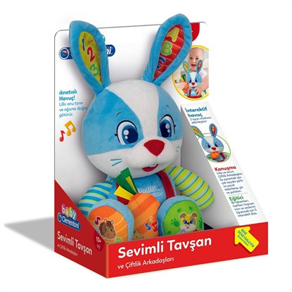 CLEMENTONI BABY SEVİMLİ TAVŞAN 64544 resmi