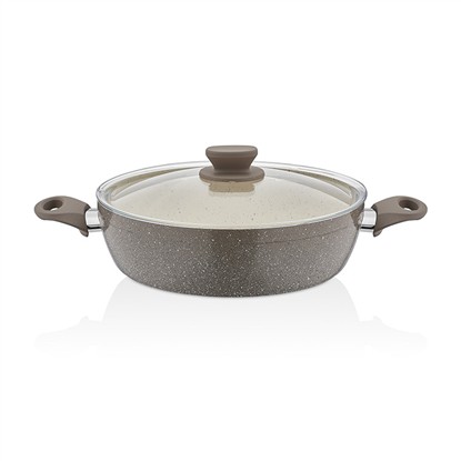 POLO CHEF PANAMERA GRANİT EZME BASIK TENCERE 28 CM. resmi