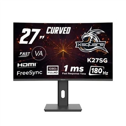 DEXIM K27SG 27" 180HZ 1MS (HDMI+DP) FREESYNC UYARLAMALI SENKRONİZASYON FULL HD KAVİSLİ OYUNCU PİVOT MONİTÖR DMT007 resmi