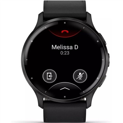GARMIN 010-02784-52 VENU 3 SİYAH DERİ KAYIŞLI AKILLI SAAT resmi