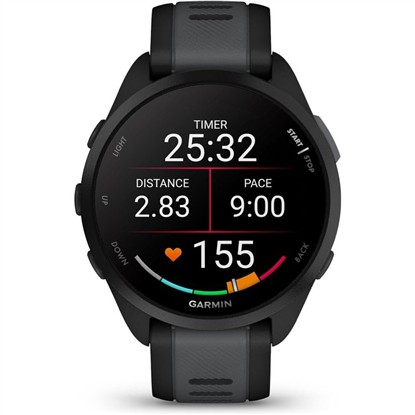GARMIN 010-02863-30 FORERUNNER 165 MUSIC SİYAH/SLATE GRİ AKILLI SAAT resmi