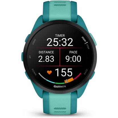 GARMIN 010-02863-32 FORERUNNER 165 MUSIC TURKUAZ/DENİZ MAVİSİ AKILLI SAAT resmi