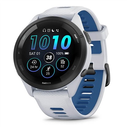 GARMIN FORERUNNER 265 BEYAZ TIDAL BLUE AKILLI SAAT resmi