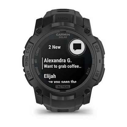 GARMIN INSTINCT 3 – 50 MM, SOLAR, TACTİCAL EDİTİON SİYAH AKILLI SAAT 010-02935-50 resmi