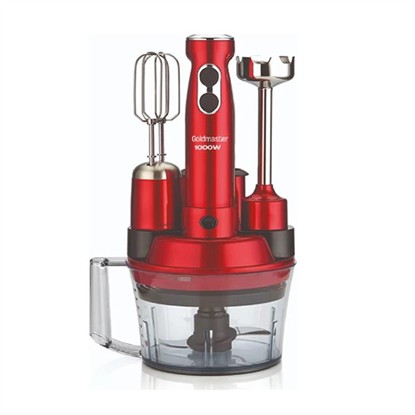 GOLDMASTER GM-7239K ELENA MAX MUTFAK ROBOTU KIRMIZI resmi