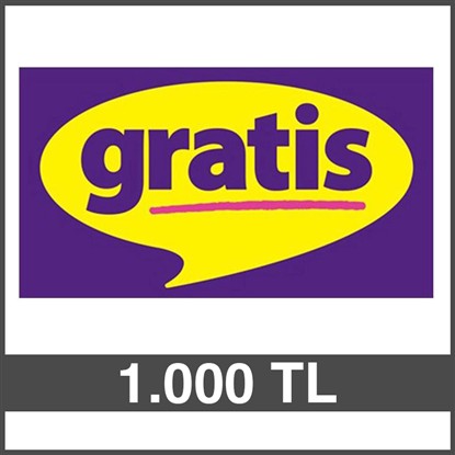 GRATİS HEDİYE ÇEKİ (1000 TL)-DİJİTAL resmi