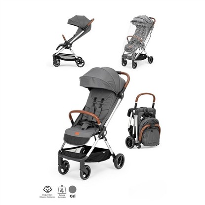 KANZ FOX BEBEK ARABASI GRI resmi