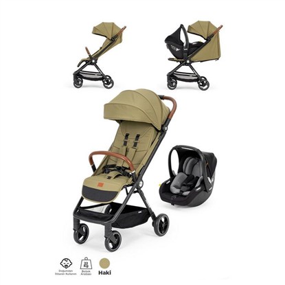 KANZ INSTREET TRAVEL BEBEK ARABASI YESIL resmi