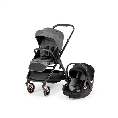 KANZ XGO ULTIMATE BEBEK ARABASI TRAVEL ROSEGOLD-GRI resmi