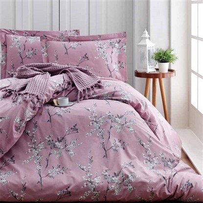 KEEP LONDON DRIED ROSE POPLIN ÇİFT KİŞİLİK NEVRESİM TAKIMI KLHOME352 resmi