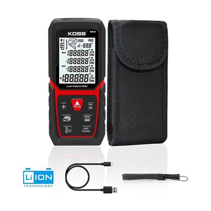 KOBB KBL50 50M PROFESYONEL LI-ION ŞARJLI LAZER METRE resmi