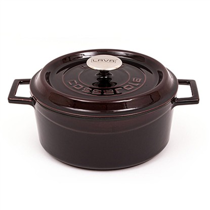 LAVA 24CM MOR YUVARLAK TENCERE resmi