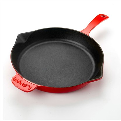 LAVA 28CM KIRMIZI YUVARLAK KIZARTMA TAVASI resmi