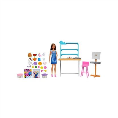 MATTEL MTL-HCM85 BARBIENİN SANAT ATÖLYESİ OYUN SETİ resmi