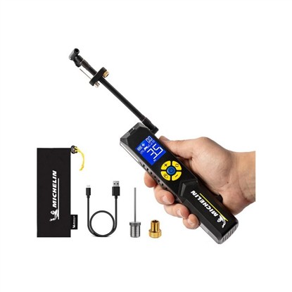 MICHELIN MC33382 ŞARJLI LI-ION 150 PSI TAŞINABİLİR DİJİTAL BASINÇ GÖSTERGELİ LED AYDINLATMALI LASTİK ŞİŞİRME POMPASI  resmi