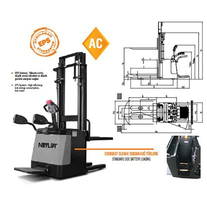 NETLIFT NL-PSS 2040 FFL AC YAYA KUMANDALI İSTİF MAKİNESİ resmi