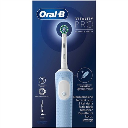 ORAL-B D103 VITALITY PRO CROSS ACTİON ŞARJLI DİŞ FIRÇASI MAVİ resmi