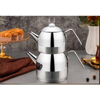 POLOCHEF ÇELİK ÇAYDANLIK MEGA BOY - SILVER ÇY102-OPÇ resmi