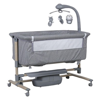 PREGO CARMELA ANNE YANI ELEKTRİKLİ BEŞİK GRİ 4091-1 resmi