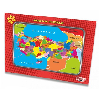 STAR TÜRKİYE HARİTA YAPBOZ BÜYÜK 30*40 1100059 resmi