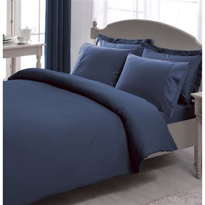 TAÇ PREMIUM BASIC KING SIZE LACİVERT NEVRESİM TAKIMI ÇİFT KİŞİLİK 1000043559002 resmi